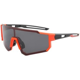 Polarized driving sunglasses for outdoor cycling(Orangeframegrayslice)