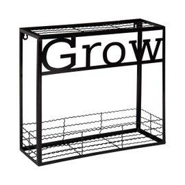 Kate and Laurel Cramer Wall Garden Box, 16.5 x 15 inches, Black