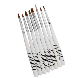 8 pcs pinceles Uñas Decoración / uñas de acrílico | Nail Art Conjunto para diseño uñas de Acrílico, UV, Ideal para decorar Gelish, Nail Drawing Decoration