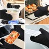 Oven Mitts Heat Resistant Mitts for Burning Preventing Anti-slip Dirt