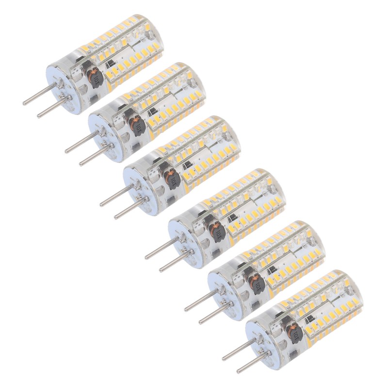 6Pcs GY6.35 LED Bulbs 5W AC 12V Warm White 2700