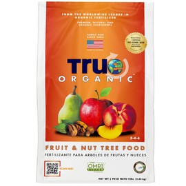 True Organic Fruit & Nut Food – Organic Fertilizer for Productive Tree Growth – Prevent Blossom End Rot – 12lb Bag Covers 210 Sq. Ft.