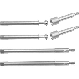 ShareGoo Stainless Steel Front Rear CVD Drive Shaft Transmission Axle Driveshaft Compatible with Axial SCX24 90081 AXI00001 AXI00002 AXI00004 AXI00005 AXI00005 1/24 RC Crawler