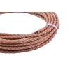 KONMAY - Cordón de piel trenzado natural clásico de 5