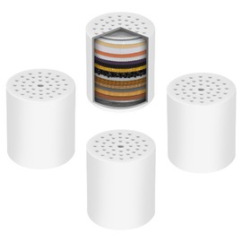 Universal Shower Filter Replacement Cartridge, 4 Pack 20 Stage Shower Head Filter for Hard Water, Microporous Pressurization High output Water Filter Compatible Similar Design, 10000 Gallons 3 Month