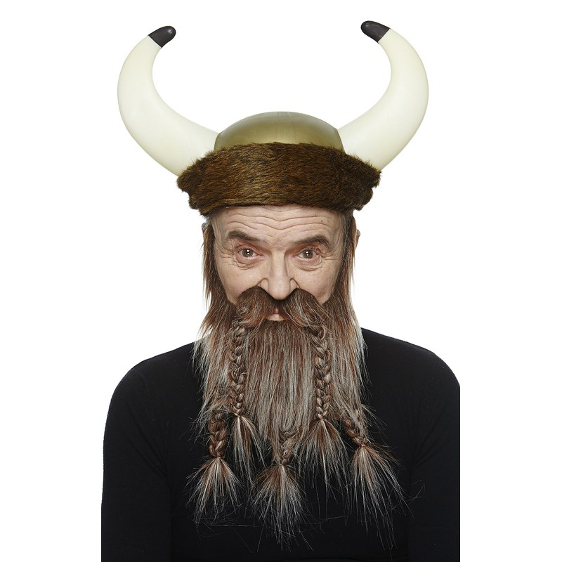 Mustaches Self Adhesive, Novelty, Viking Dwarf Fake Beard, False Facial