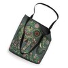 Bead Embroidery Kit Green Floral Elephant Boho Elephant Tote Bag
