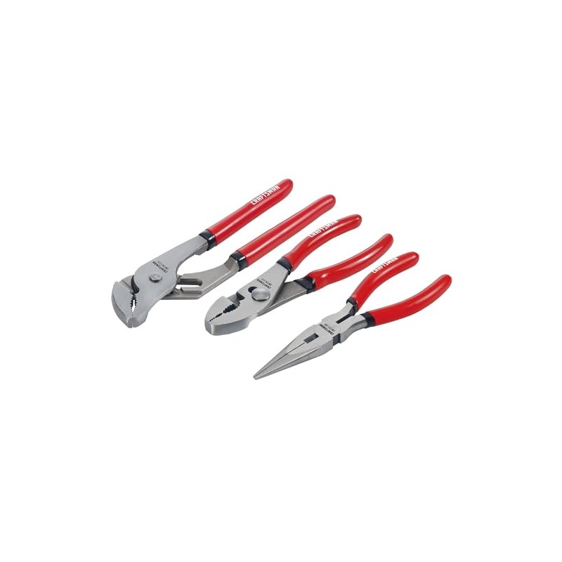 CRAFTSMAN Pliers Set, 3 Piece Set, 6 Inch Long Nose,