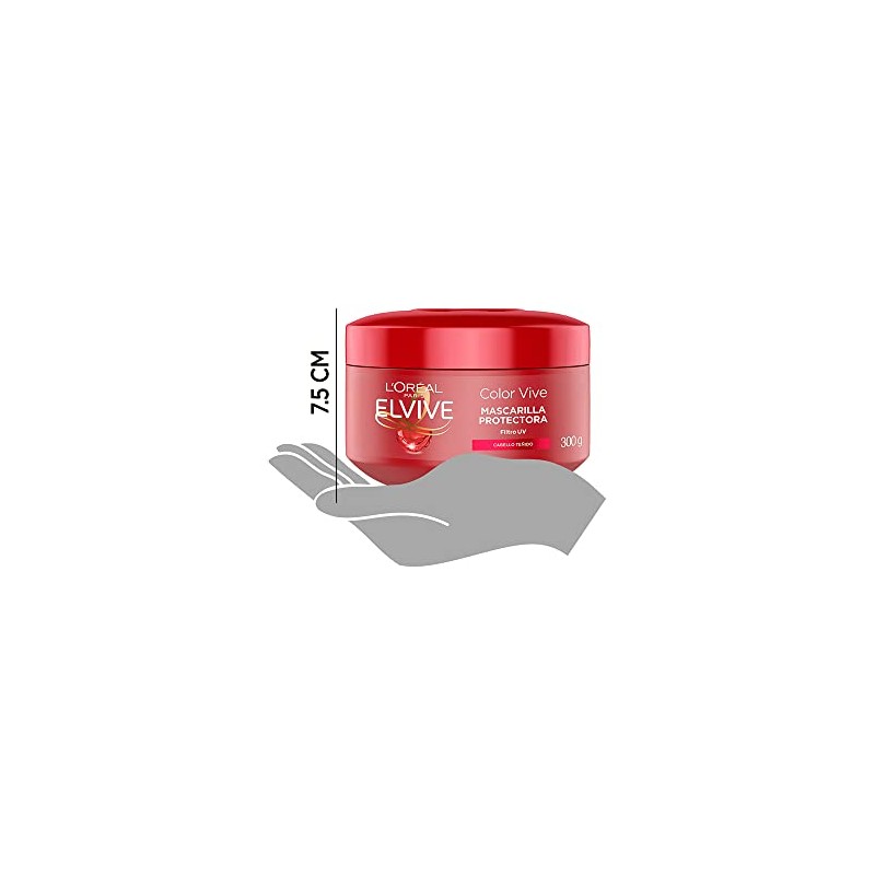 L'Oréal Paris Mascarilla para Cabello Teñido, Vive Elvive, 300 ml