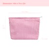 PAZIMIIK Makeup Bag Large Zipper Corduroy Make Up Pouch for