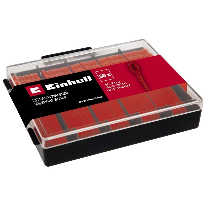 Einhell Replacement Strimmer Blades (50pcs) - Plastic Blade Set For