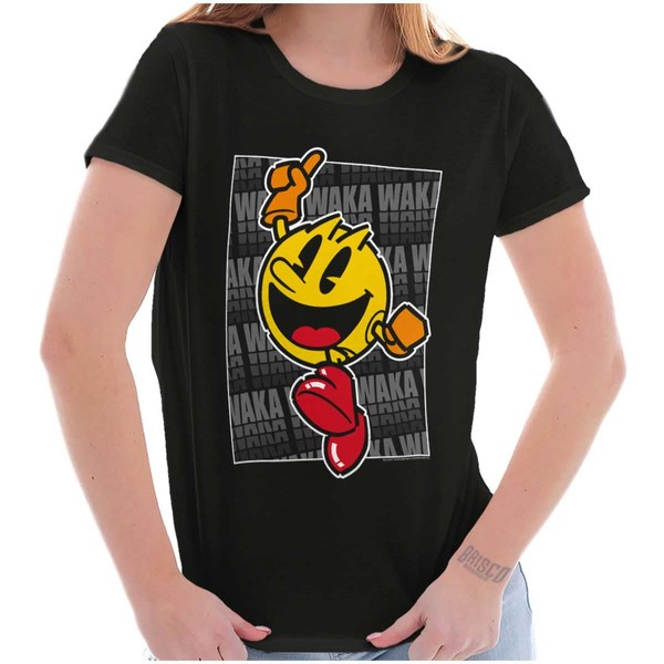 Pacman Video Arcade Game Waka Waka Womens Top Junior Graphic