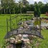 Unbranded 119*67*71cm Courtyard Bird Pattern Arched Handrail Courtyard Iron Bridge