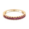 TJC Fissure Filled Ruby Half Eternity Ring for Women in