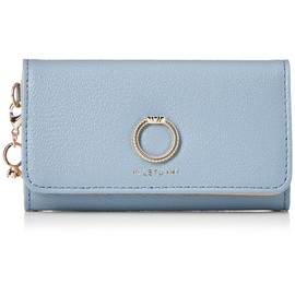 JILL STUART JSLW0DK1 Key Case, Eternal, Cowhide Leather, 5 Hooks, Smart Key, Ring Type Brooch Decoration, Diamond Ring Charm, Women's, Stylish, Adult Cute, saxon blue