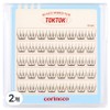 Corinco Toktokhara No Glue Eyelash Pure 11mm, 2 pcs., Black / 코링코 톡톡하라 노글루 속눈썹 퓨어 11mm, 2개, 블랙