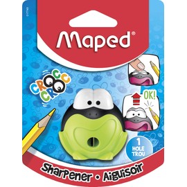Maped Croc Croc Signal 1 Hole Pencil Sharpener, Assorted Colors (017749)