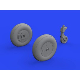 Eduard EDB648317 1:48-Ki-61-Id Wheels (Tamiya) Brassin kit, Various