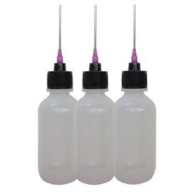 Gordon Glass Co. Applicator Bottle with 16-Gauge Stainless Steel Needle for Weld-on 16 Acrylic Solvent Cement - 3 Pack