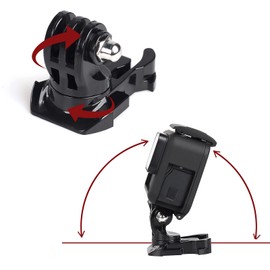 HSU Helmet Mount 12 in 1 Accessory Set Action Camera Mount Kit for GoPro Hero 12/11/10/9/8/7/6/5 and Other Action Cameras