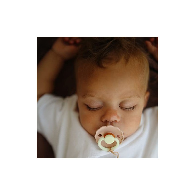 FRIGG Daisy Night Pacifiers - Glow in the Dark, BPA-Free,