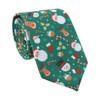 Christmas Tie Xmas Accessories Printed Tie Santa Claus Christmas Tree