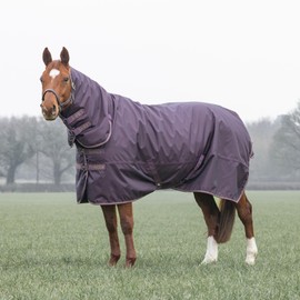 Shires Typhoon 100 Combo Turnout Rug - Black Cherry