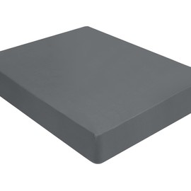 PiccoCasa Fitted Sheet, Brushed Microfibre Box Spring Bed Sheet, Soft Fitted Sheet, Suitable for Mattresses with a High 35 cm, Dark Grey, 160 x 200 x 35 cm