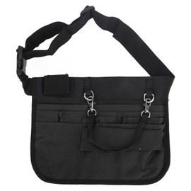 Nurse Fanny Pack Medical Supplies Storage Bag Multi Compartment Nurse Medical Waist Pouch Black