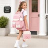 Tecoloy Backpack for Girls, 3PCS Girls Backpack with Lunch Box