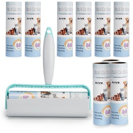 Lint Rollers for Pet Hair Extra Sticky 600 Sheets/10 Refills, SUTINE 6.3" Big Large Lint Roller Remover, Sticky Roller for Removing Lint Pet Hair Dust in Furniture/Clothes/Carpet/Car Seat,Blue
