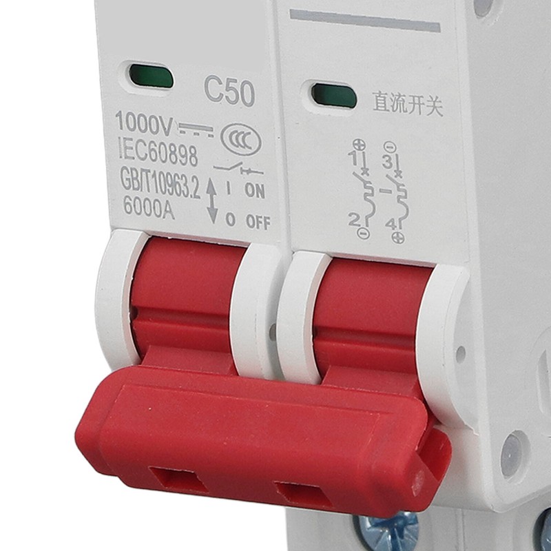 DC Miniature Circuit Breaker 2P Solar PV System 50A DIN