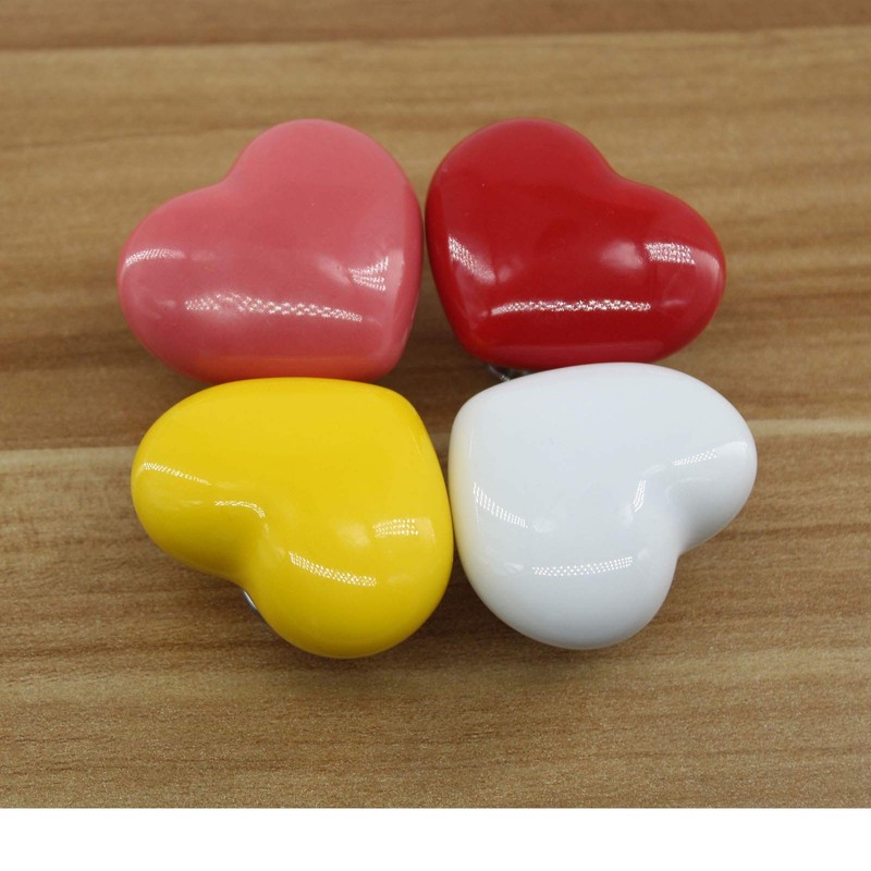 Zerniple White Ceramic Handle Pull Door knobs Cabinet Handles for