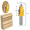 MAYLNE 1/2-Inch Shank Router Bit Set Architectural Molding 5 PCS,