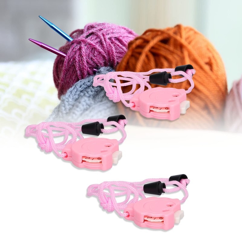 Knitting Stitch Counter, Plastic Crochet Row Counter Knit Tools Needlecraft