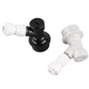 2Pcs Home Brewing Ball Lock Keg Connector + 8mm‑1/4in FFL