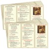 Motiskyy 50 Pcs Mass Catholic Prayer Card and Response Pocket