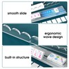 Clear Acrylic Mahjong Racks with Pushers, Set of 4, 17.3"
