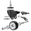 DICASAL 2 Inch Metric Stem Casters, M8*30 Stem Diameter 8mm,
