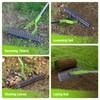 WORKPRO Thatch Rake, 15-Inch Thatching Rake for Lawns, Heavy Duty