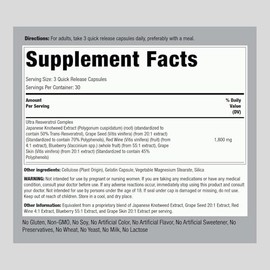 Piping Rock Resveratrol Complex | 90 Capsules | Ultra Potent Formula | Non-GMO, Gluten Free Supplement