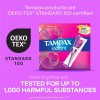 Tampax Radiant Tampons 28 Count Pack LeakGuard Braid Comfortable Protection