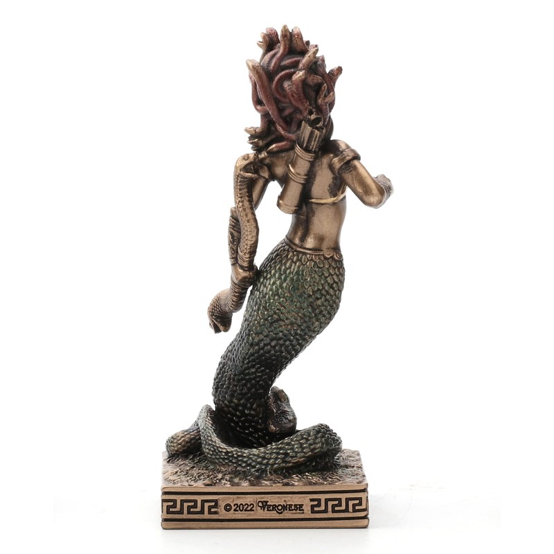 Veronese Design Medusa The Gorgon Resin Hand Painted Miniature Figurine