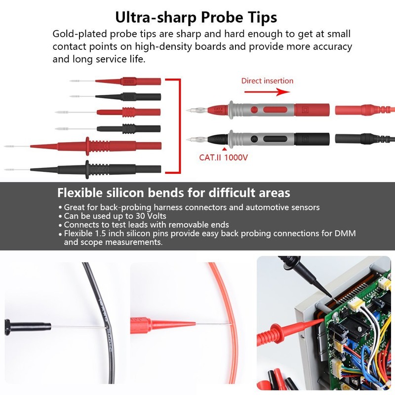 Whole Set Multimeter Test Lead Kits Set Essential Automotive Electronic