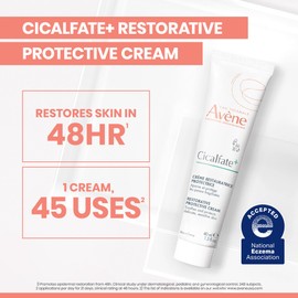 Avène Cicalfate+ Restorative Protective Cream, Face Moisturizer, face cream for sensitive skin, helps restore skin barrier, restorative cream, safe for infants, children and adults, 1.3 Fl Oz