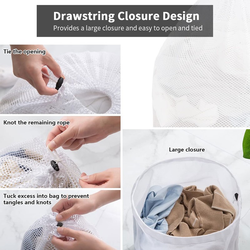 Laundry Bags Mesh Large Washing Bags for Delicates 2 Pack,