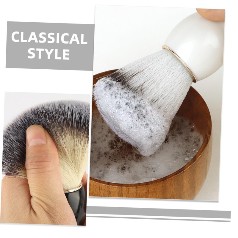 Baluue Barber Brush for Hair Salon 2pcs Men's Shaving Brush
