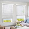 LazBlinds 2 Inch Faux Wood Blinds with Crown Valance, Cordless