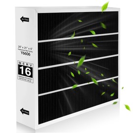 Y6606 MERV 16 Replacement Filter Compatible with Lennox PureAir PCO3-14-16 Air Purifier, Y6606 MERV16 Filter 20x21x5 (2 Pack)