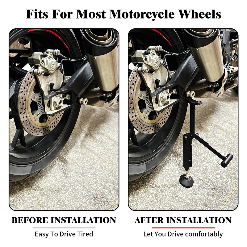 HDBUBALUS Motorcycle Jack Kickstand Wheel Support Side Stand Paddock Stable